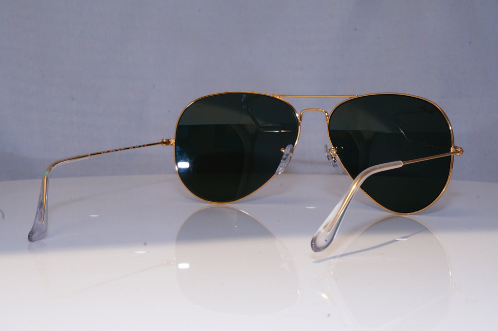 RAY-BAN Mens Designer Sunglasses Gold Aviator 62mm RB 3026 L2846 18402