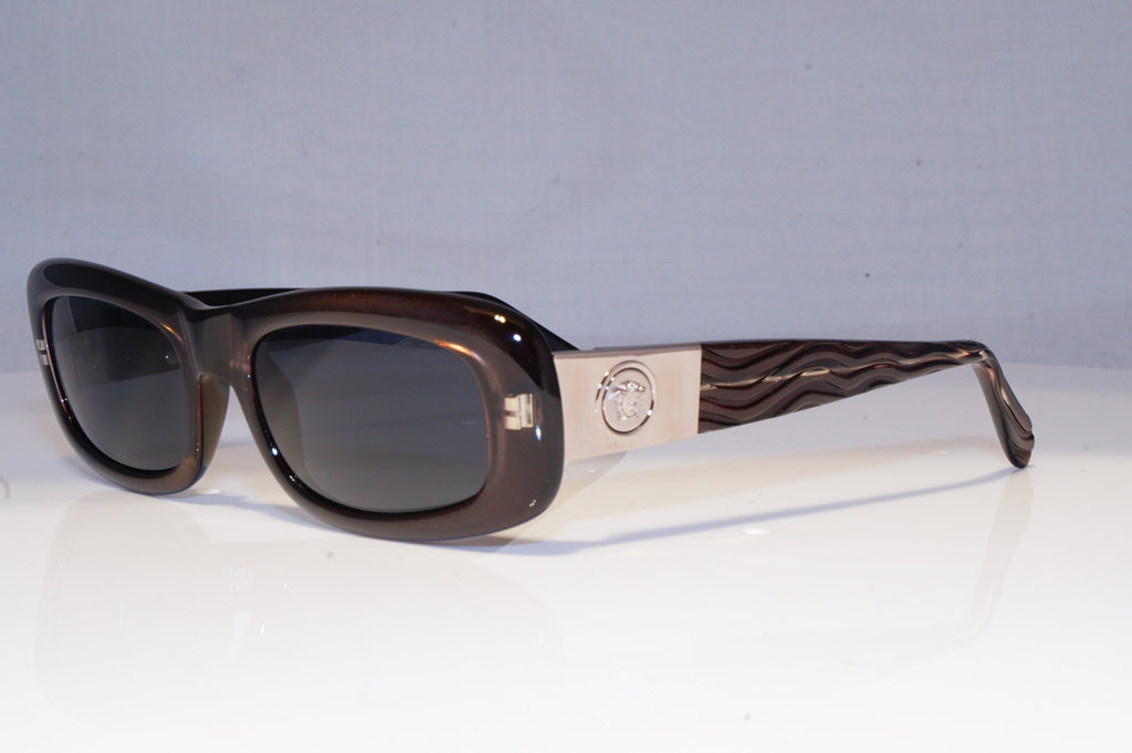 GIANNI VERSACE Mens Vintage 1990 Designer Sunglasses Brown 257/M 381 20000 NOS