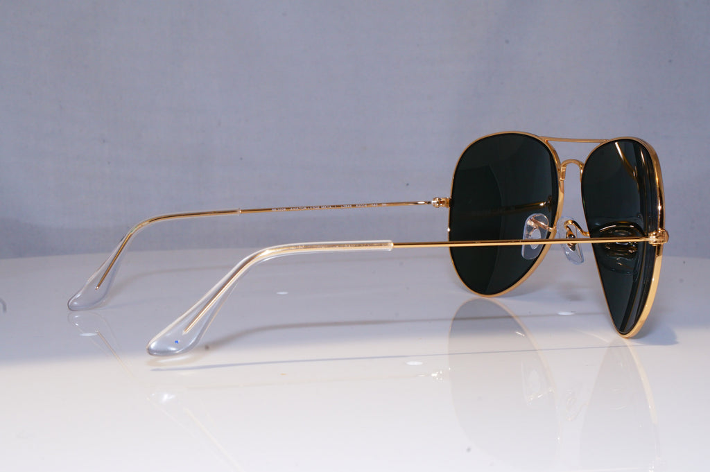 RAY-BAN Mens Designer Sunglasses Gold Aviator 62mm RB 3026 L2846 18402