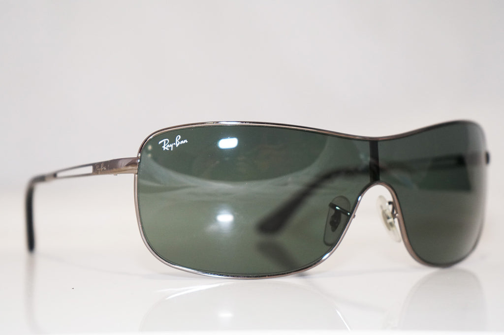 RAY-BAN Mens Designer Sunglasses Silver Shield RB 3466 004/71 16650