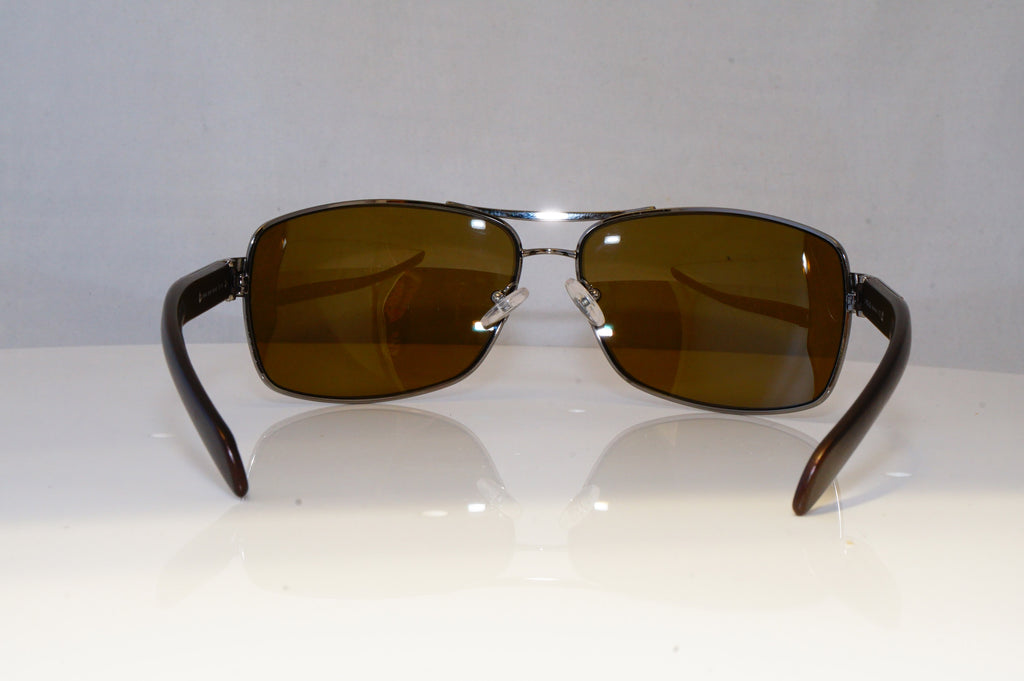 PRADA Mens Polarized Designer Sunglasses Brown Rectangle SPS 54I 5AV-6S1 21101