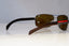 PRADA Mens Polarized Designer Sunglasses Brown Rectangle SPS 54I 5AV-6S1 21101
