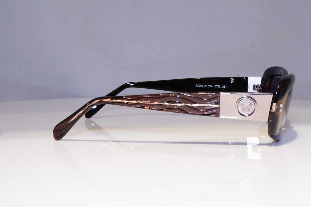 GIANNI VERSACE Mens Vintage 1990 Designer Sunglasses Brown 257/M 381 20000 NOS