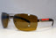 PRADA Mens Polarized Designer Sunglasses Brown Rectangle SPS 54I 5AV-6S1 21101