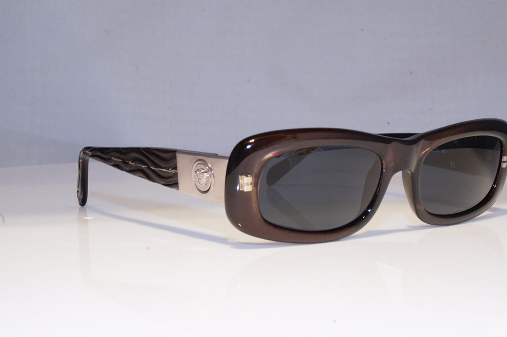 GIANNI VERSACE Mens Vintage 1990 Designer Sunglasses Brown 257/M 381 20000 NOS