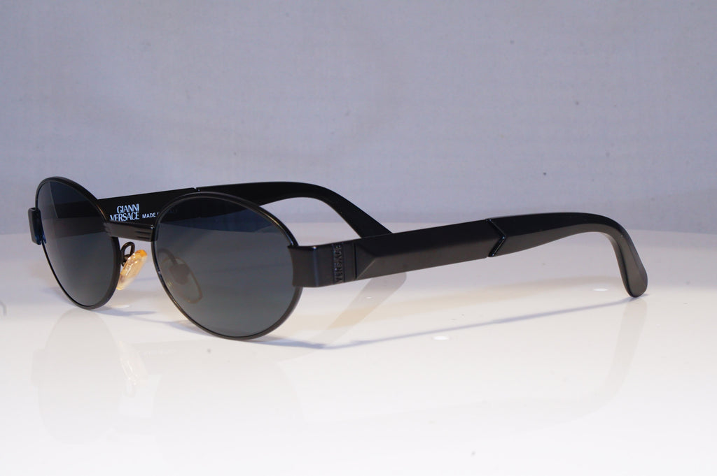 GIANNI VERSACE Mens Vintage 1990 Designer Sunglasses Black S30 28 19990 NOS