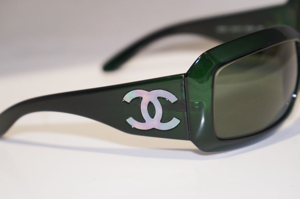 CHANEL Womens Mother of Pearl Designer Sunglasses Green Wrap 5076 C911/71 14858