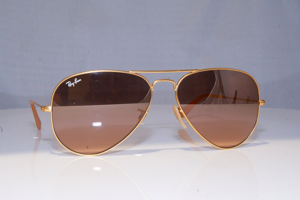 RAY-BAN Mens Mirror Designer Sunglasses Gold Aviator RB 3025 112/85 18437