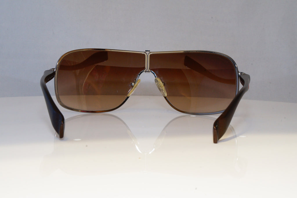 PRADA Mens Designer Sunglasses Brown Shield SPS 54L 5AV-6S1 20958