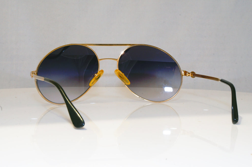 BUGATTI Mens Vintage 1990 Designer Sunglasses Gold Aviator 456 102 17043
