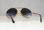 BUGATTI Mens Vintage 1990 Designer Sunglasses Gold Aviator 456 102 17043
