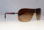 PRADA Mens Designer Sunglasses Brown Shield SPS 54L 5AV-6S1 20958