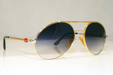 BUGATTI Mens Vintage 1990 Designer Sunglasses Gold Aviator 456 102 17043
