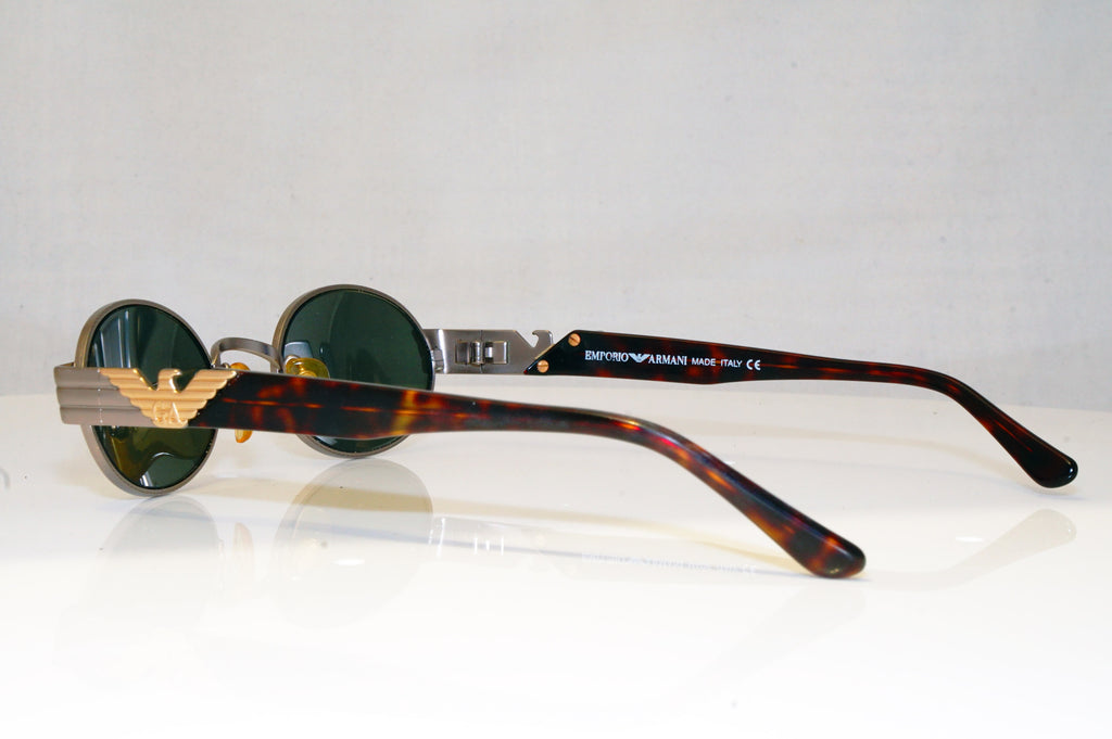 EMPORIO ARMANI Mens Vintage 1990 Designer Sunglasses Silver Oval 054-S 871 17027