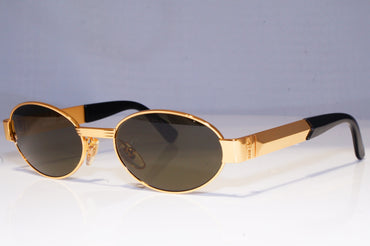 GIANNI VERSACE Mens Vintage 1990 Designer Sunglasses Gold S36 30 20037 NOS