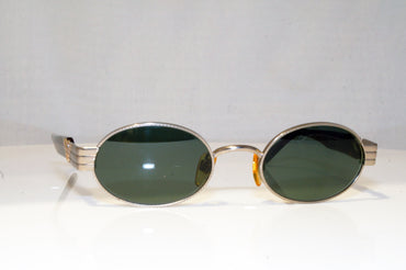 EMPORIO ARMANI Mens Vintage 1990 Designer Sunglasses Silver Oval 054-S 871 17027