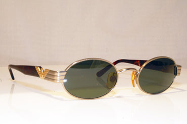 EMPORIO ARMANI Mens Vintage 1990 Designer Sunglasses Silver Oval 054-S 871 17027