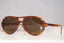 PRADA Mens Designer Sunglasses Brown Aviator SPR 02G 4BW-6S1 14633