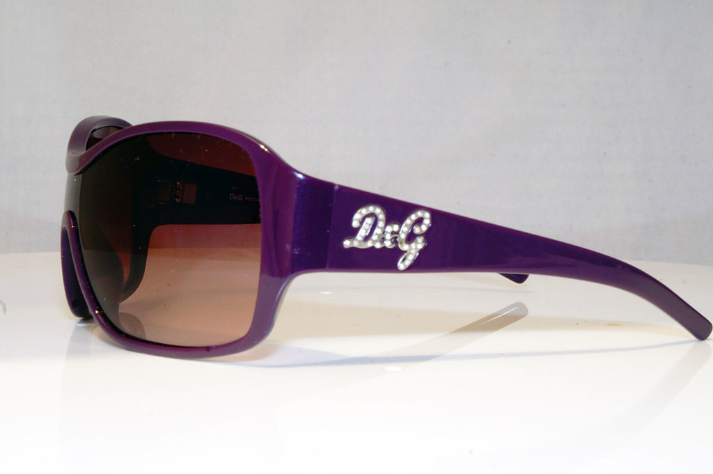 DOLCE & GABBANA Womens Diamante Designer Sunglasses White Shield 8035B 634 17026