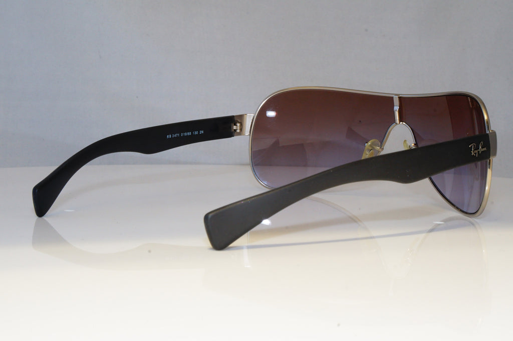 RAY-BAN Mens Designer Sunglasses Silver Shield RB 3471 019/68 20953