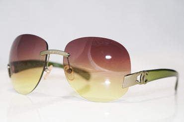 CHANEL Boxed Womens Designer Sunglasses Green Round 4038 C169/6D 16643