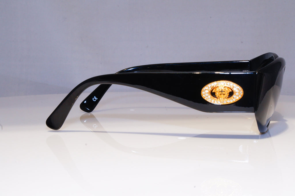 GIANNI VERSACE Mens Vintage 1990 Designer Sunglasses Black GOLD 4V4/H 852 20004