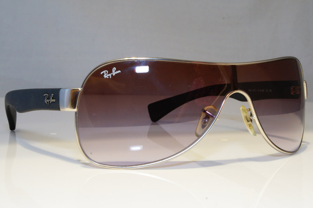 RAY-BAN Mens Designer Sunglasses Silver Shield RB 3471 019/68 20953