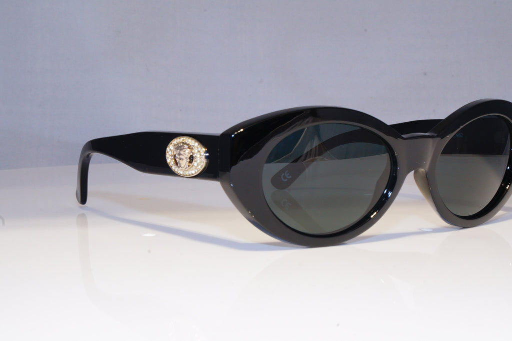 GIANNI VERSACE Diamante Vintage 1990 Designer Sunglasses Black  480/H N52 20023