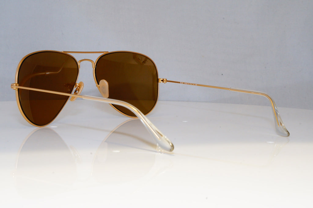 RAY-BAN Mens Mirror Designer Sunglasses Gold Pilot RB 3025 112/93 20955
