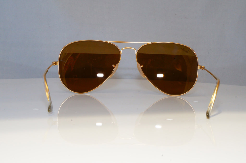 RAY-BAN Mens Mirror Designer Sunglasses Gold Pilot RB 3025 112/93 20955