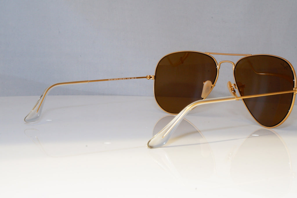 RAY-BAN Mens Mirror Designer Sunglasses Gold Pilot RB 3025 112/93 20955