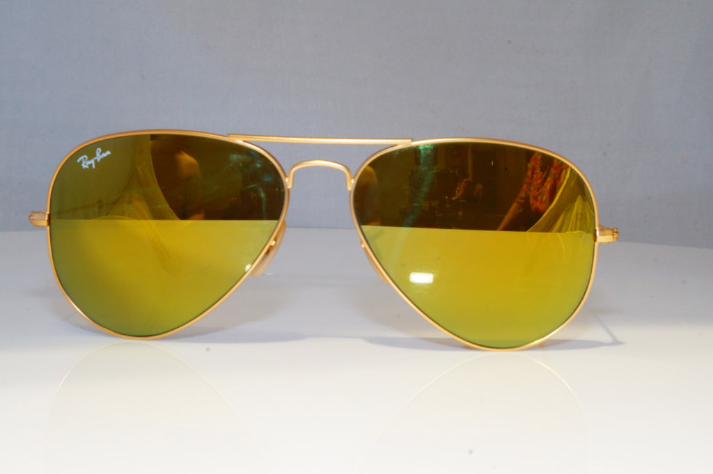 RAY-BAN Mens Mirror Designer Sunglasses Gold Pilot RB 3025 112/93 20955