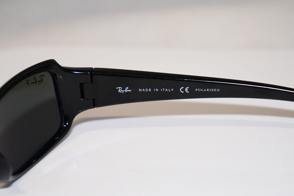 RAY-BAN Mens Designer Polarized Sunglasses Black Rectangle RB 4078 601/58 16819