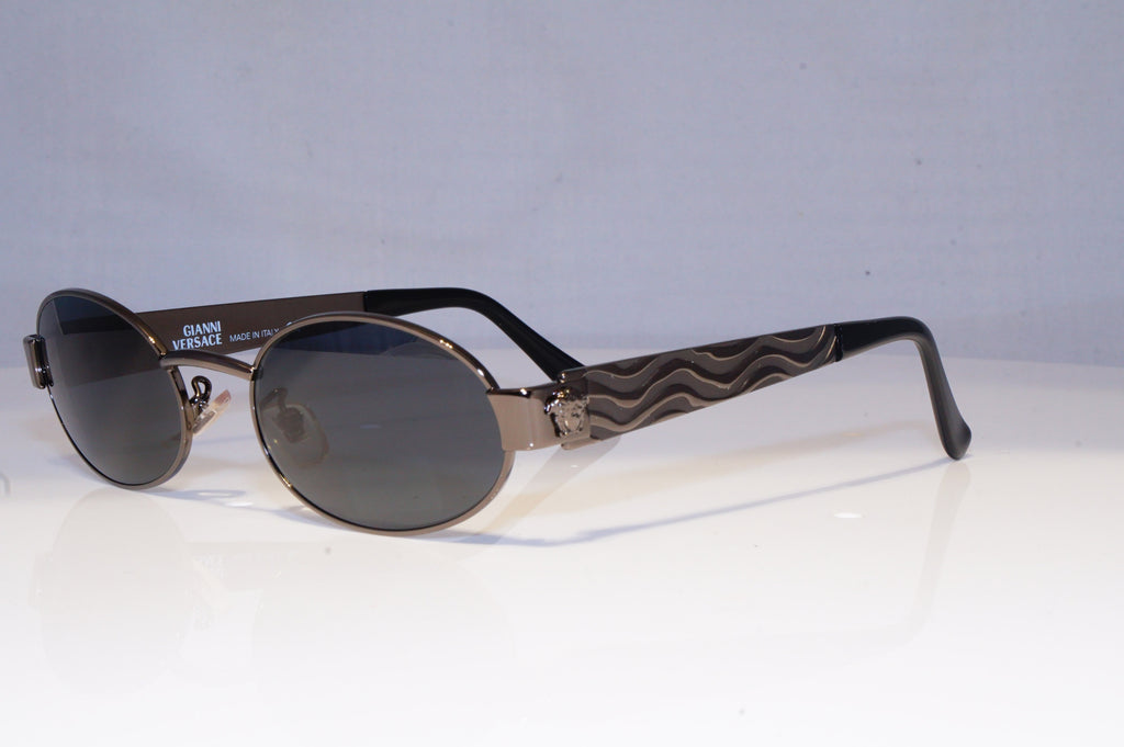 GIANNI VERSACE Mens Vintage 1990 Designer Sunglasses Silver X35 89M 20044 NOS