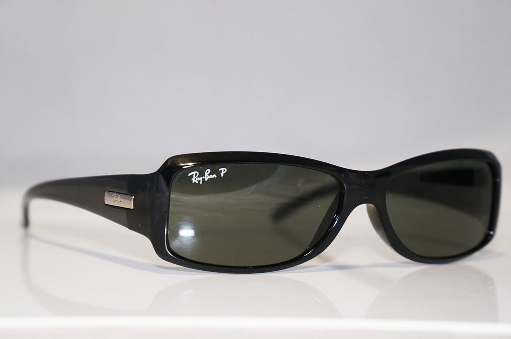 RAY-BAN Mens Designer Polarized Sunglasses Black Rectangle RB 4078 601/58 16819