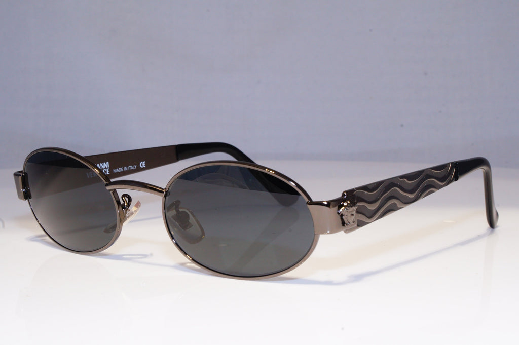 GIANNI VERSACE Mens Vintage 1990 Designer Sunglasses Silver X35 89M 20044 NOS