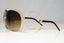 DOLCE & GABBANA Womens Diamante Designer Sunglasses Gold Round 2004-B 0213 17039
