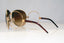 DOLCE & GABBANA Womens Diamante Designer Sunglasses Gold Round 2004-B 0213 17039