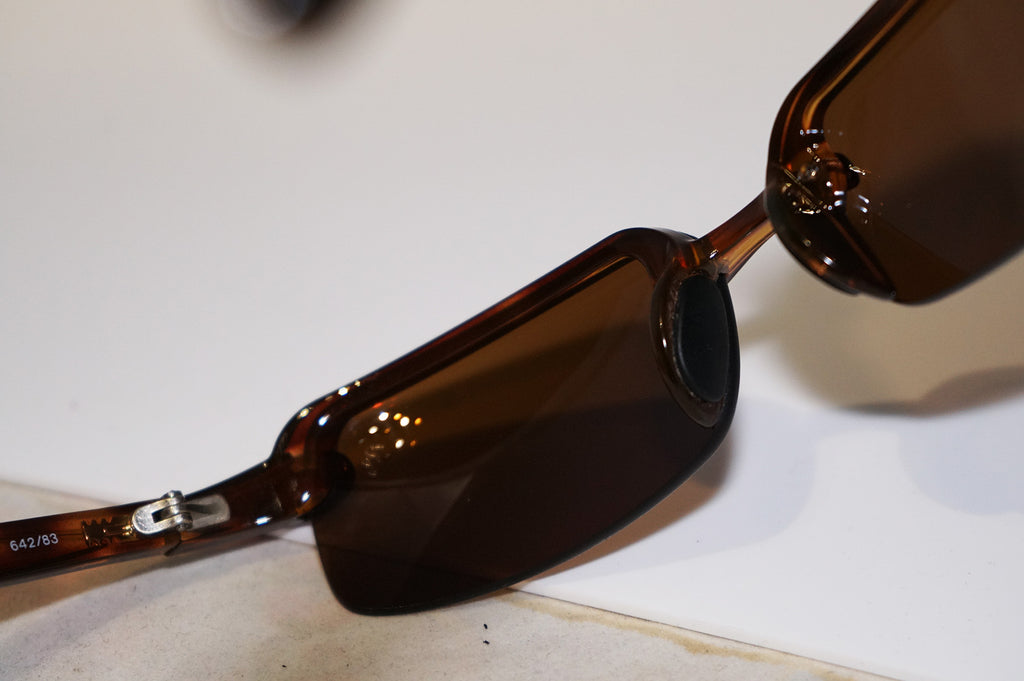 RAY-BAN Mens Designer Polarized Sunglasses Brown Rectangle RB 4041 642/83 16820