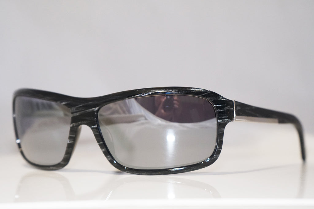 PRADA Mens Designer Mirror Sunglasses Grey Rectangle SPR 02I 8AW-1A1 13739