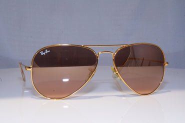 RAY-BAN Mens Mirror Designer Sunglasses Gold Aviator RB 3025 001/3E 18194