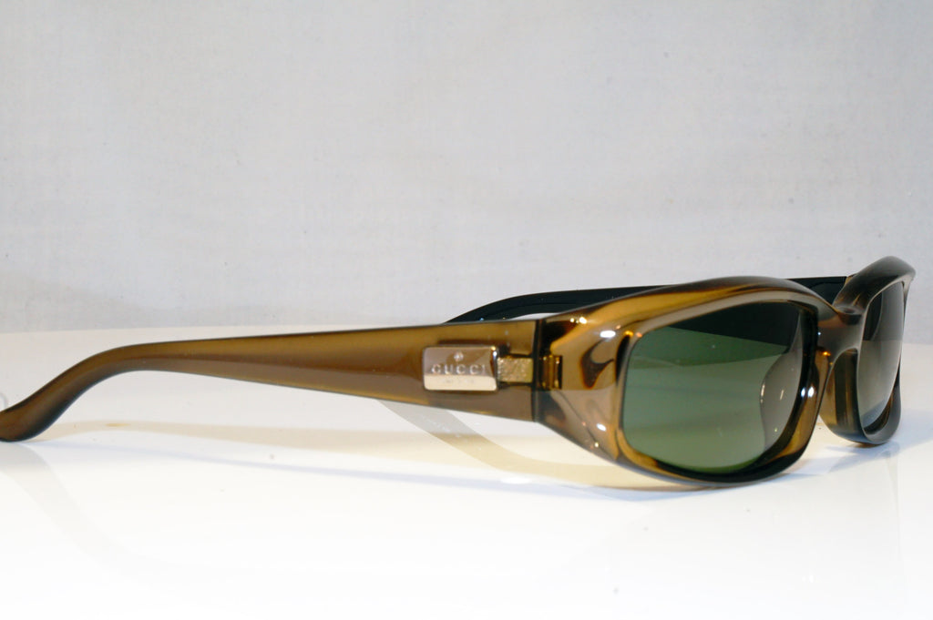 GUCCI Mens Vintage 1990 Designer Sunglasses Brown Rectangle GG 2454 E8K 17053