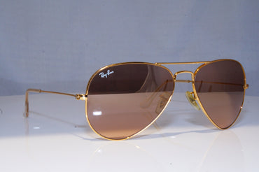 RAY-BAN Mens Mirror Designer Sunglasses Gold Aviator RB 3025 001/3E 18194