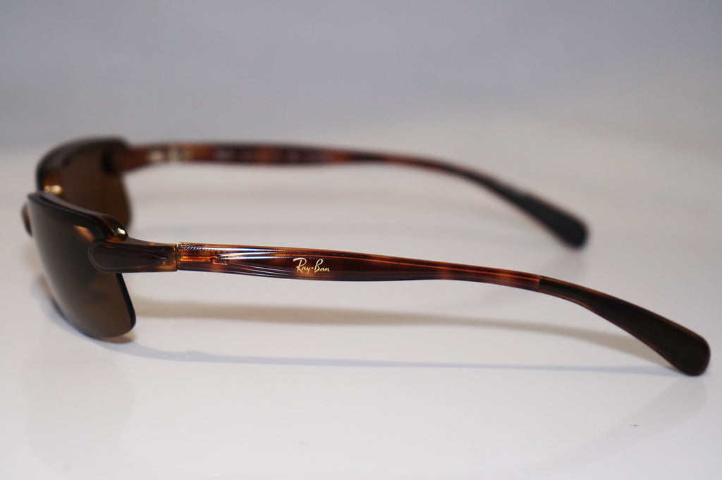 RAY-BAN Mens Designer Polarized Sunglasses Brown Rectangle RB 4041 642/83 16820