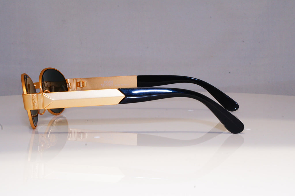 GIANNI VERSACE Mens Vintage 1990 Designer Sunglasses Gold S30 14M 20020 NOS