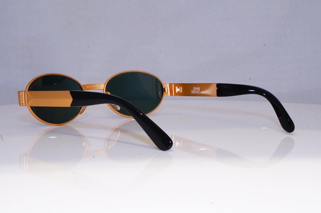 GIANNI VERSACE Mens Vintage 1990 Designer Sunglasses Gold S30 14M 20020 NOS