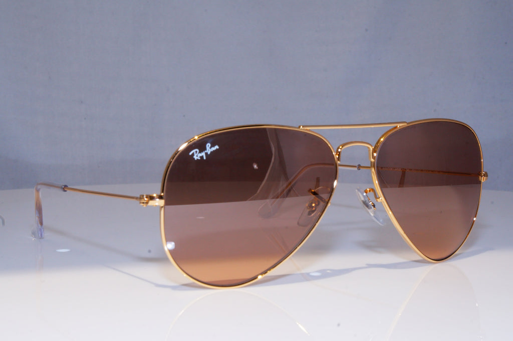 RAY-BAN Mens Designer Sunglasses Gold Aviator RB 3025 001/3E 18295