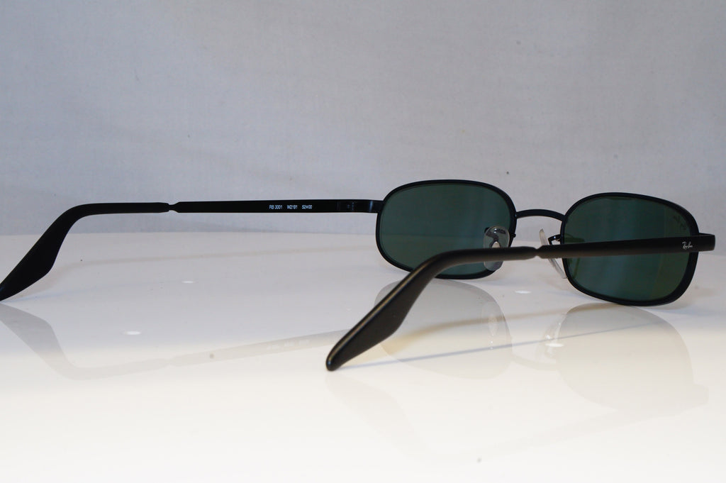 RAY-BAN Mens Vintage Designer Sunglasses Black Rectangle RB 3001 W2191 20947