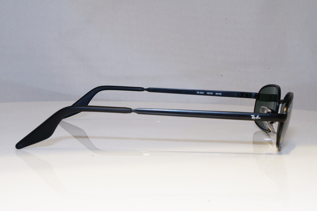 RAY-BAN Mens Vintage Designer Sunglasses Black Rectangle RB 3001 W2191 20947