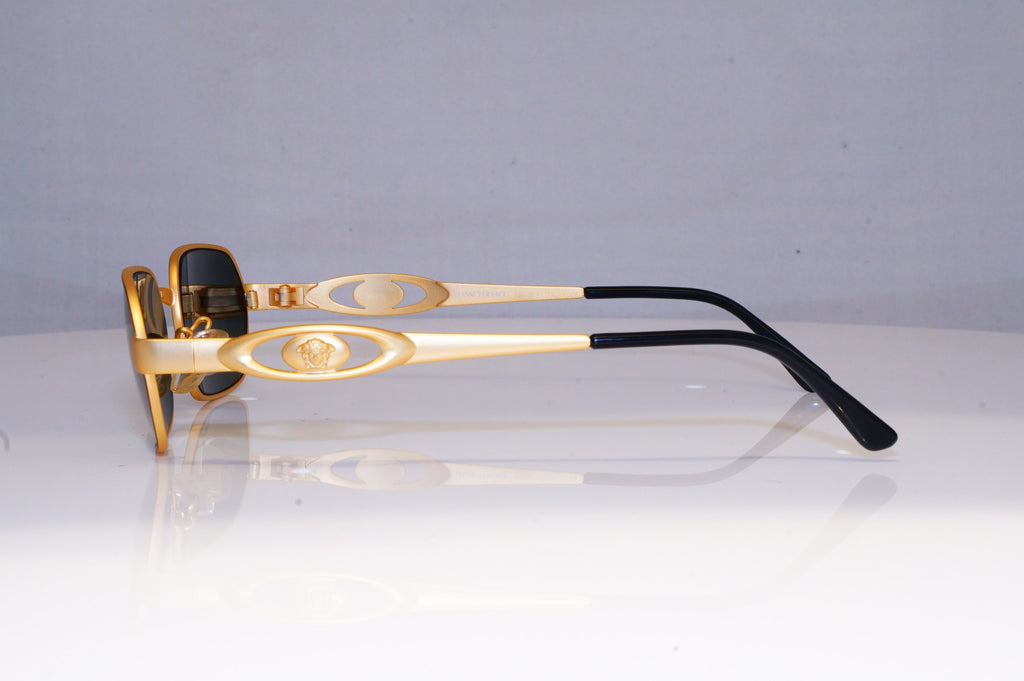 GIANNI VERSACE Mens Vintage 1990 Designer Sunglasses Gold S81 14M 20015 NOS